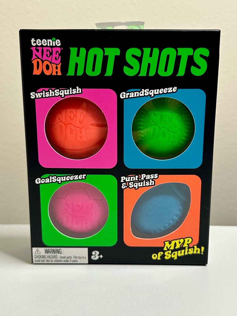 Brand New Authentic Schylling Teenie Needoh Hot Shots 4 Pack
